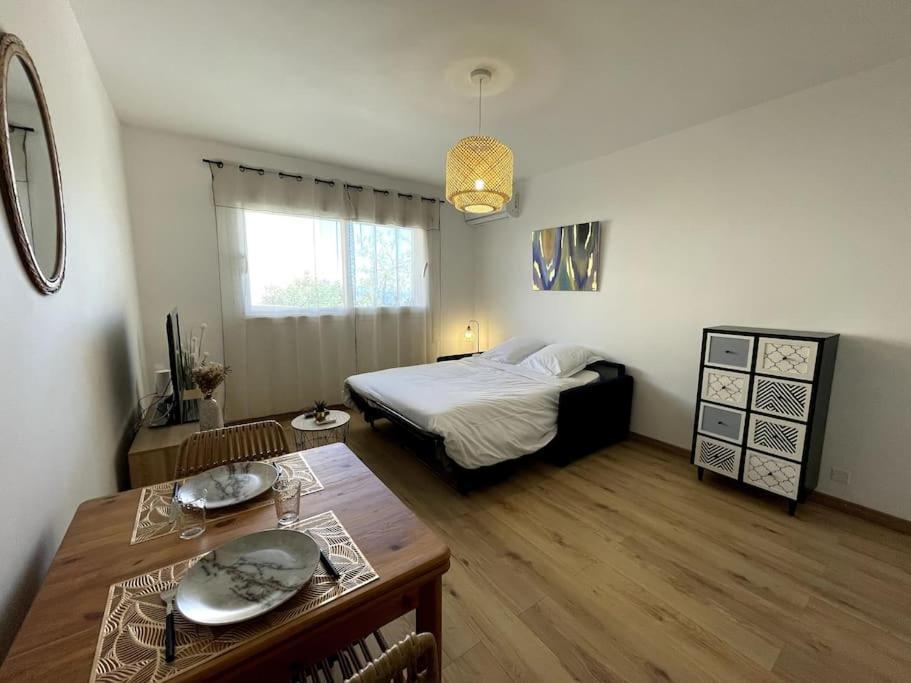 Charmant Studio Climatise Avec Parking, Au Coeur De Pietranera, Plage A 500M, Bastia A 2Km Ville-di-Pietrabugno Екстериор снимка