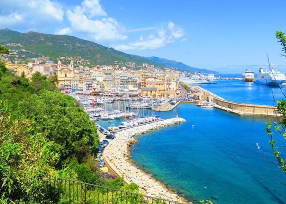Charmant Studio Climatise Avec Parking, Au Coeur De Pietranera, Plage A 500M, Bastia A 2Km Ville-di-Pietrabugno Екстериор снимка